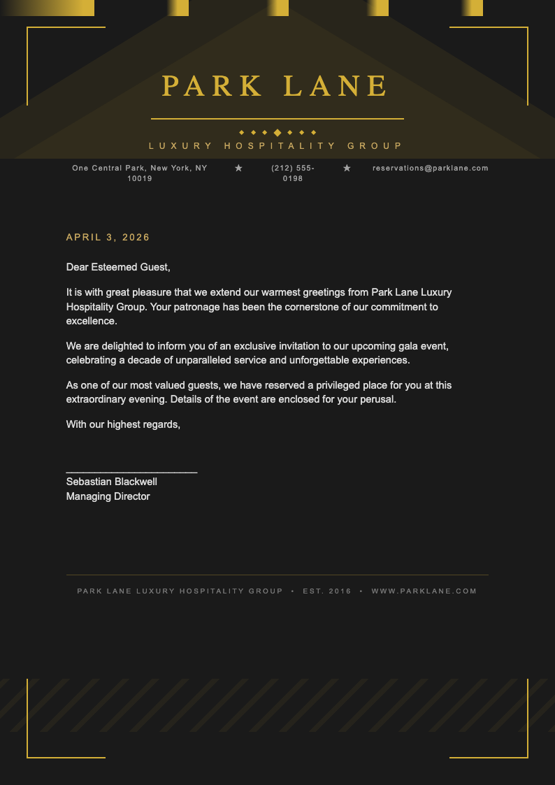 Art deco decorative letterhead